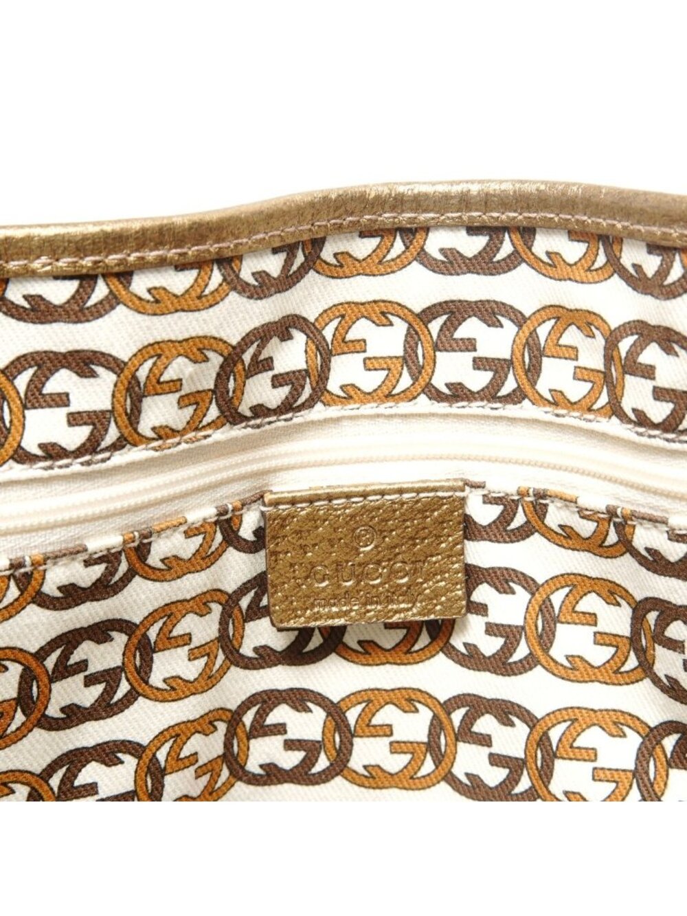 Gucci Tote GG Canvas Gold - Picture 9 of 10